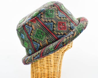 Tribal Festival Bucket Hat Boho Aztec Funky Hip Hop Hat