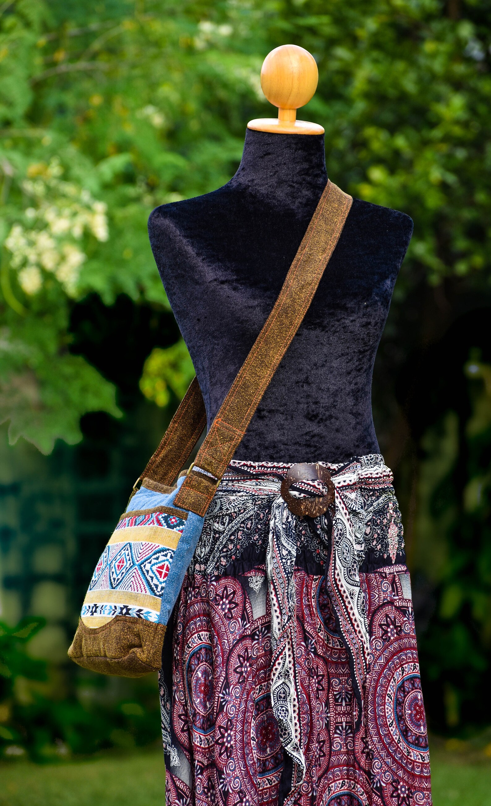 Vegan Crossbody Bag Crossbody Purse Woven Bag Tribal Bag Etsy