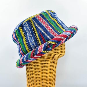 Funky Tribal Bucket Hat: Colorful Boho Hippie Festival Hat