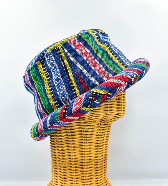 Funky Tribal Bucket Hat: Colorful Boho Hippie Festival Hat  display picture 3