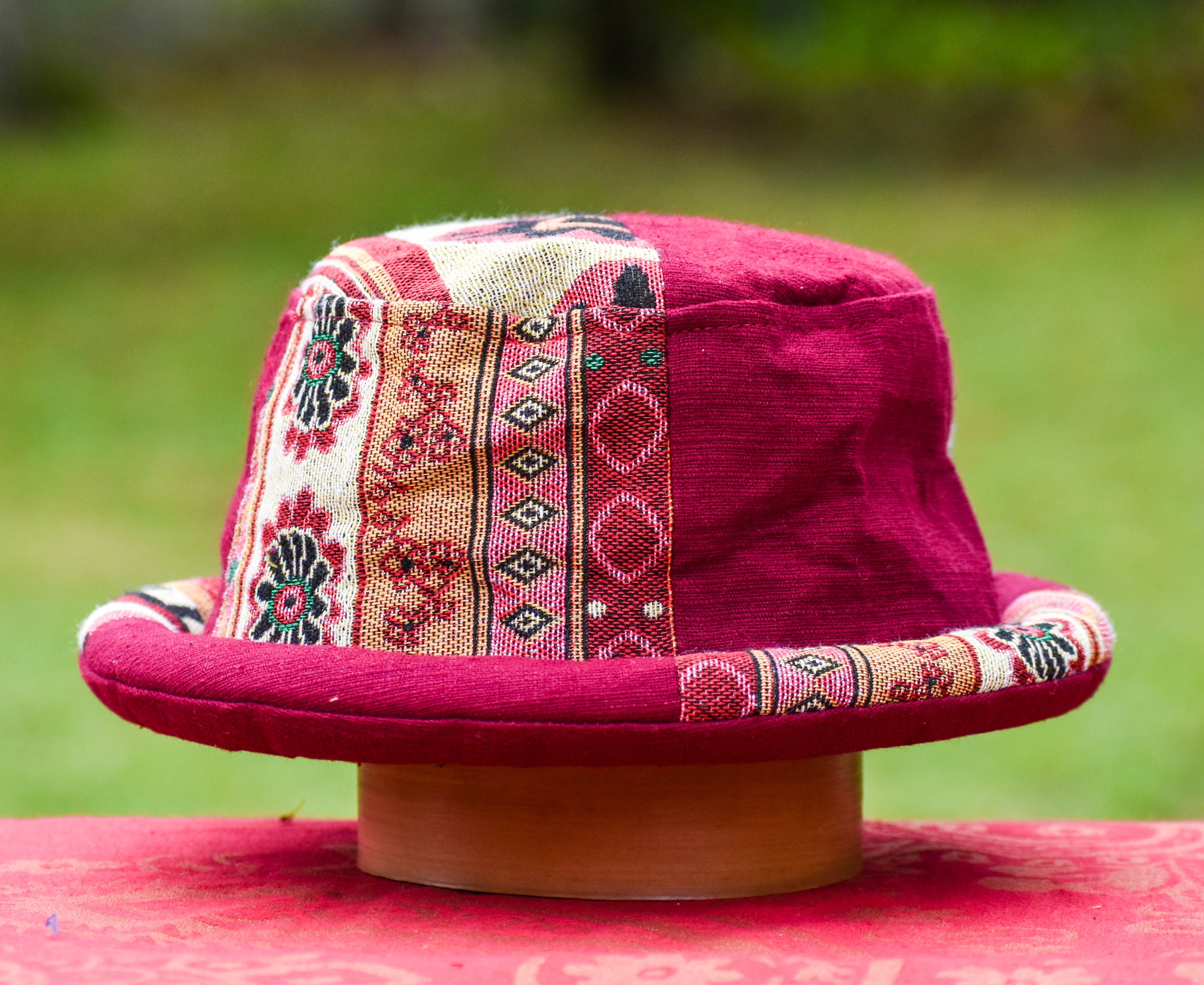 Bucket Hat Festival Hat Party Hat Roll Brim Hat Tribal Etsy