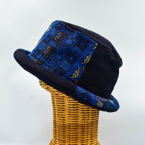 Hippie Bucket Hat, Roll Brim Hat, Jungle Hat, Summer Hat,  Thai Hill Tribe Fabric, Tribal Hat, Boho Bucket Hat, Festival Hat, Unisex