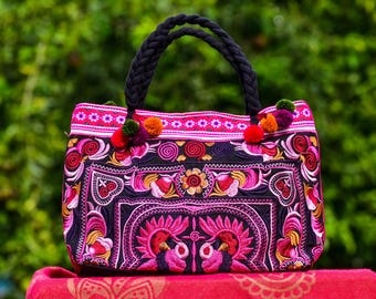 Tribal Vietnamese Handbag. Hmong Sapa Bag. Handmade in Vietnam. - Etsy