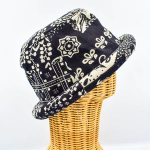 Roll Brim Hat, Hippie Bucket Hat, Geometric Hat, Summer Hat,  Thai Hill Tribe Fabric, Tribal Hat, Boho Bucket Hat, Festival Hat, Unisex