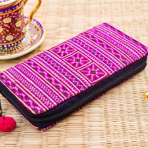 Damen Geldbörse, Tribal Native Southwestern Clutch Geldbörse, Vegan Geldbörse, Boho Geldbörse, Ethnische Gobelin Geldbörse, Hipster Geldbörse, Reißverschluss Geldbörse
