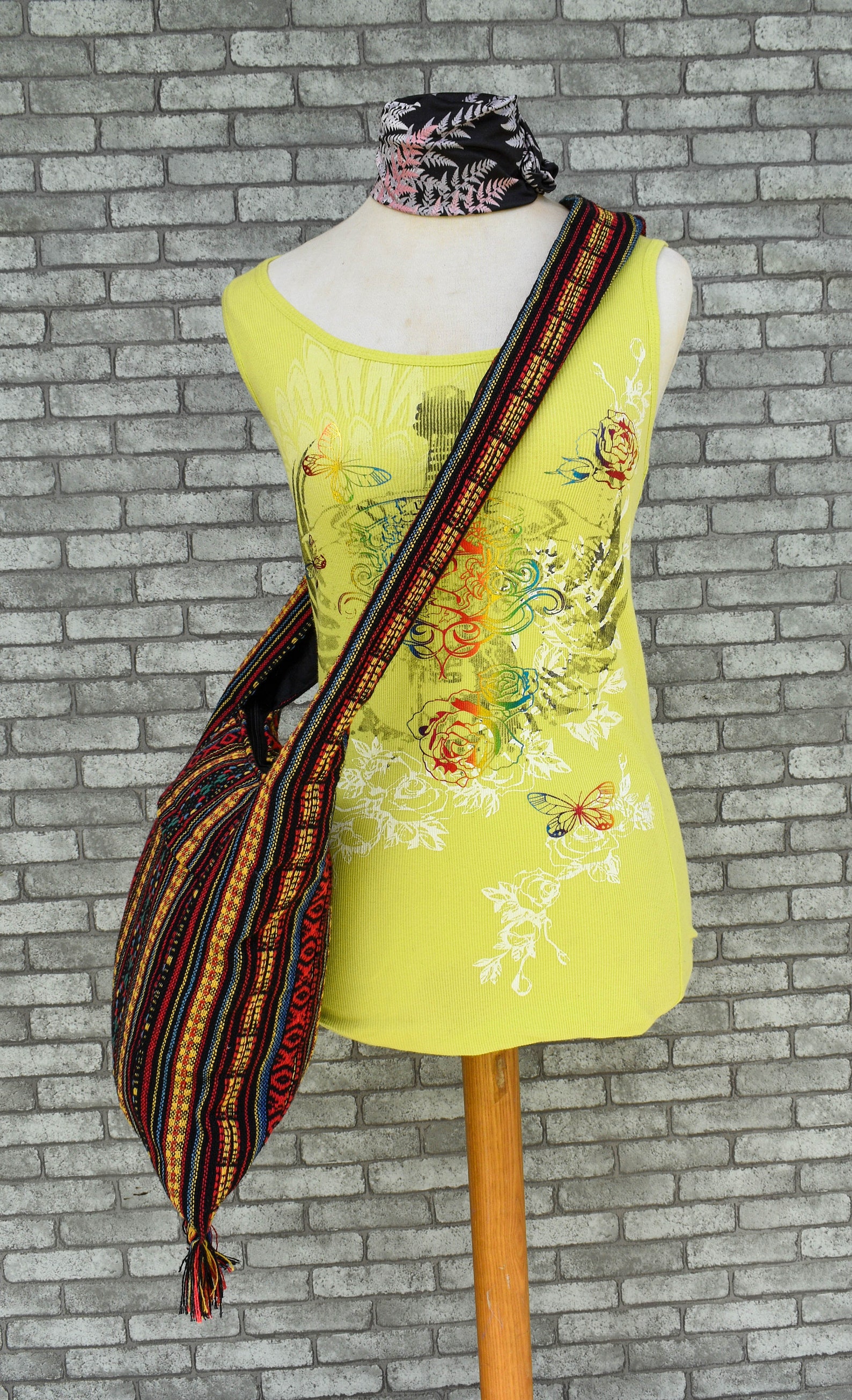 Boho Sling Bag Woven Sling Bag Crossbody Bag Hippie Bag Etsy