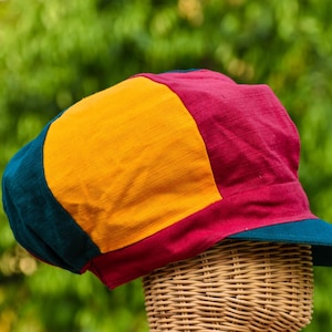 Rasta Dreadlocks Hat: Jamaican Reggae Style, Boho Festival Fabric