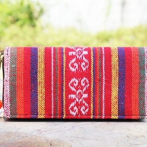 Carteira tribal, carteira hippie, bolsa clutch feminina, carteira geométrica, carteira étnica, carteira de tecido, carteira com zíper boho, bolsa de pulso tribal unissex