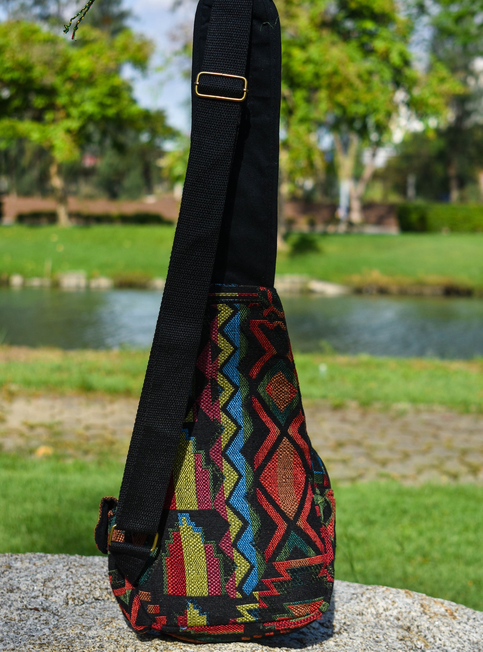 Hippie Sling Backpack Purse Aztec Tribal Holster Bag Boho Etsy