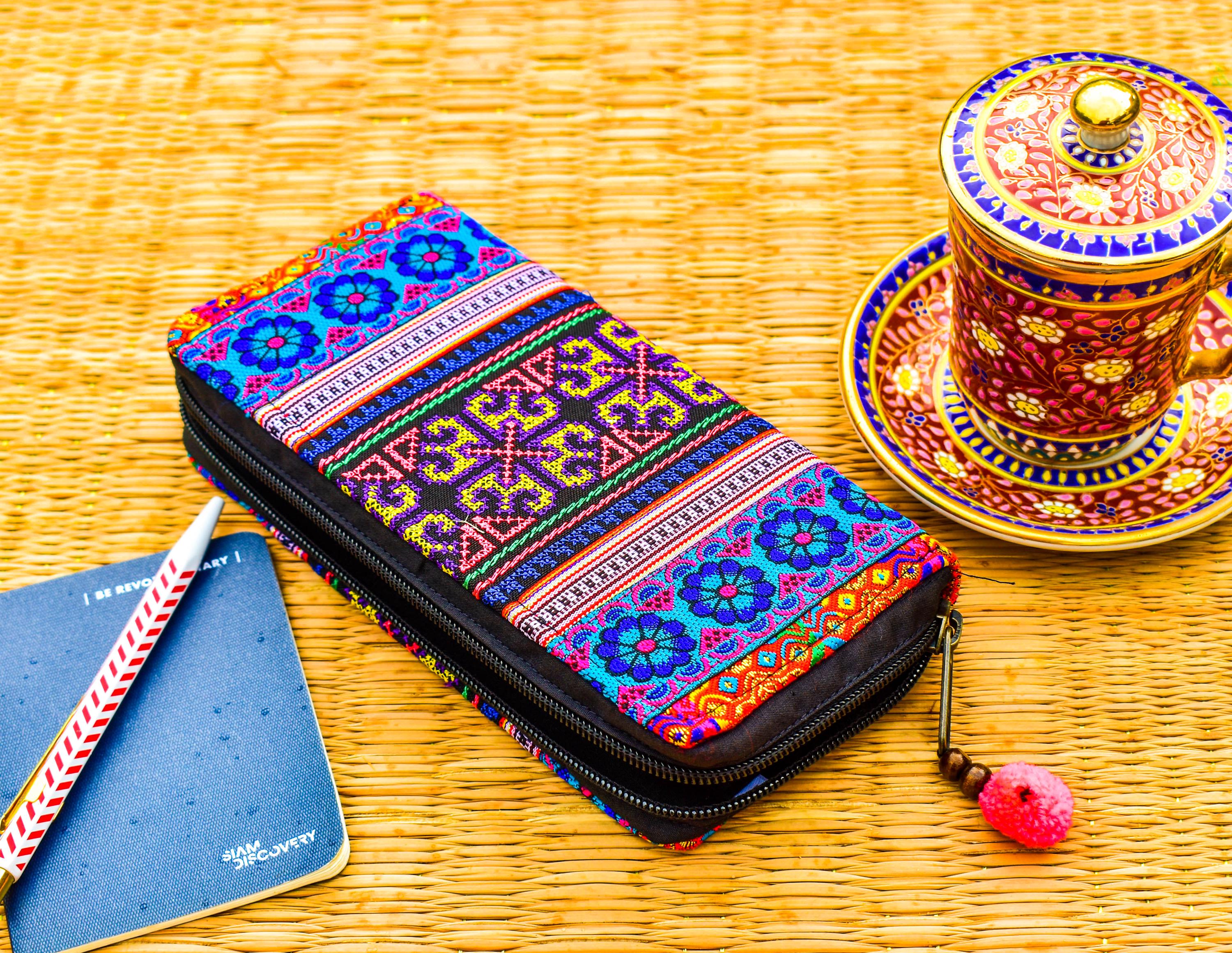 Native Handwallet Tribal Wallet, Geometric Hmong Wallet, Hippie Wallet, Women Clutch Bag ...