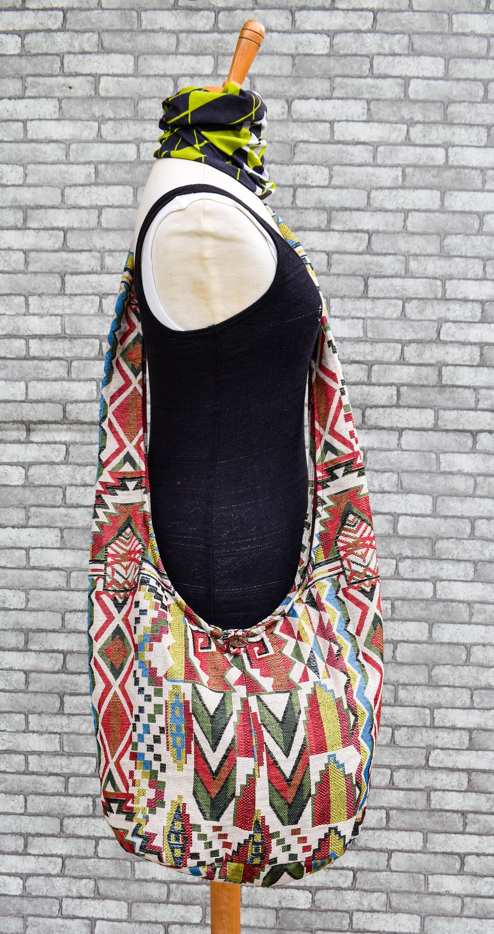 Geometric Bag Hippie Sling Bag Ethnic Bag Thai Bag Boho Etsy