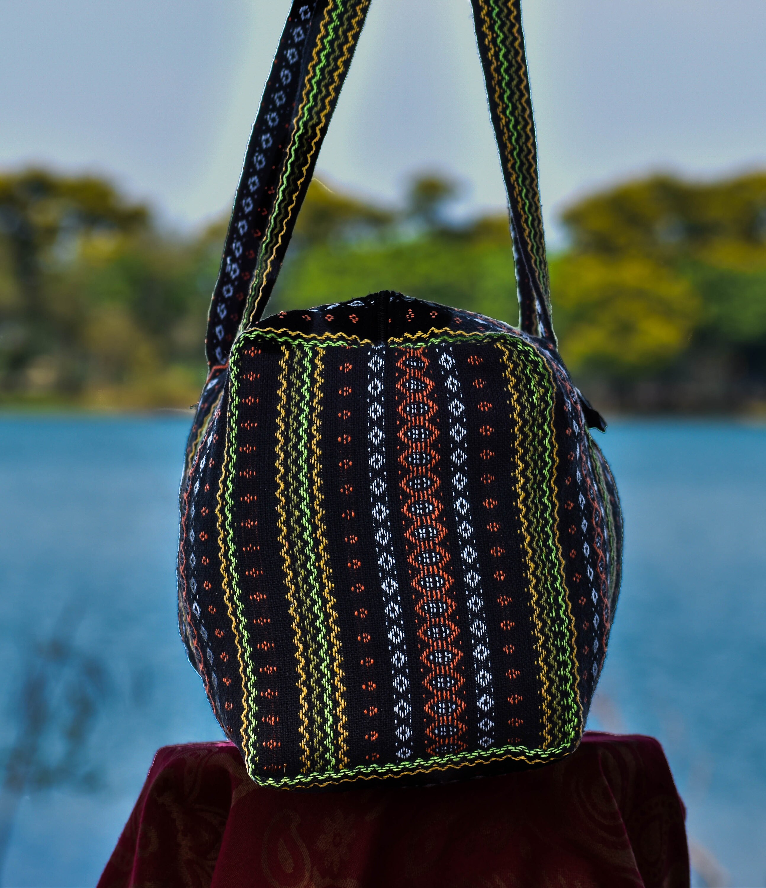 Hippie Duffel Bag Colorful Travel Bag Weekender Bag Travel Etsy