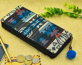 Womens Zipper Wallet,Tribal,Funky Vegan Wallet,fabric Clutch Purse,Smartphone Wallet,Geometric wallet,iphone wallet,Hipster Wallet