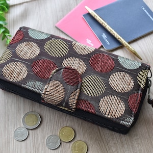 Stoff Geldbörse, Kartenhalter, Vintage Stil, Telefon Brieftasche, Boho Geldbörse, einzigartige Baumwolle Brieftasche, Reißverschluss Brieftasche, Thai Hill Tribe Produkt