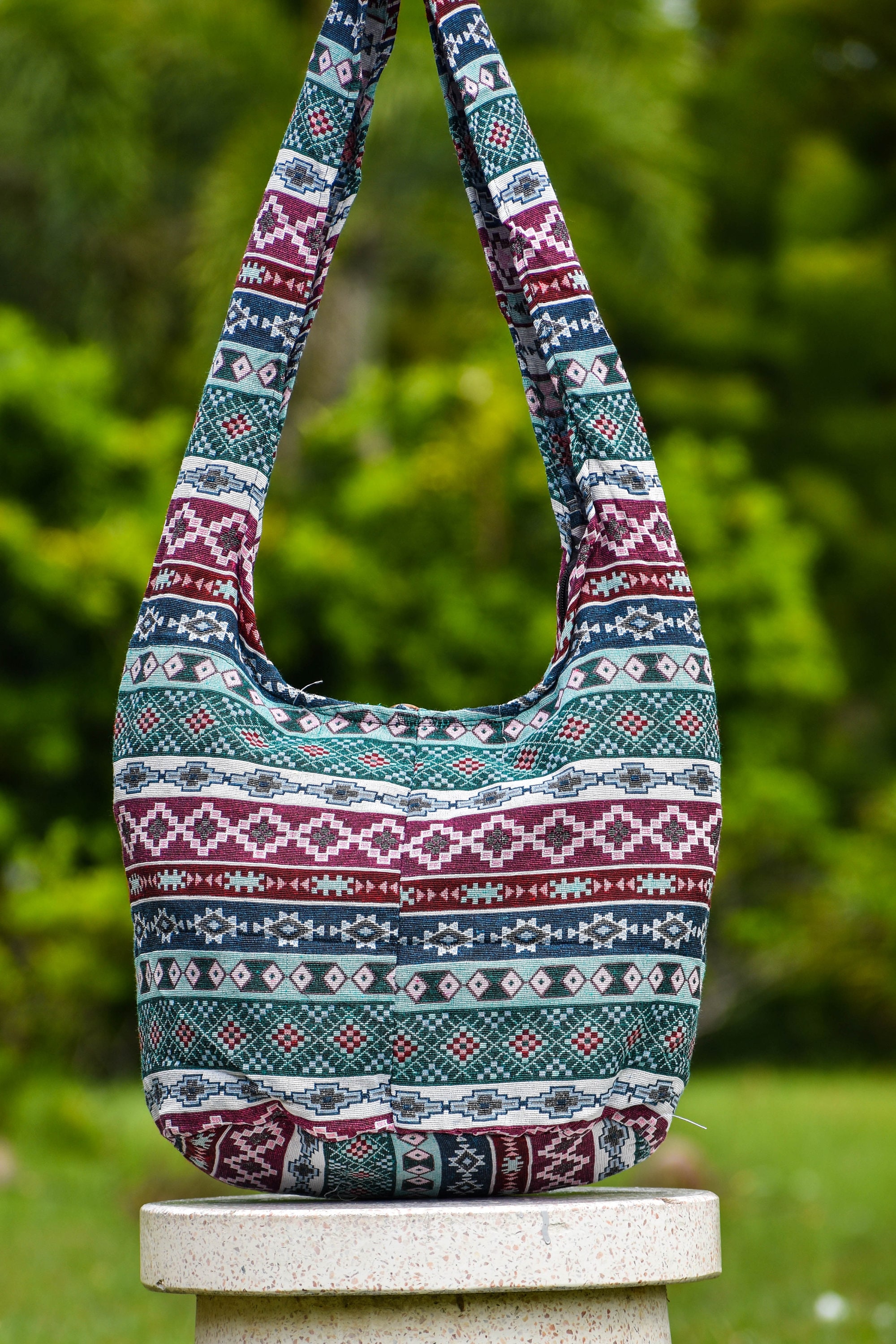 Colorful Unisex Geometric Sling Bag Mandala Meditation Sling Backpack&nbsp;- Psychedelic Healing  main image 2