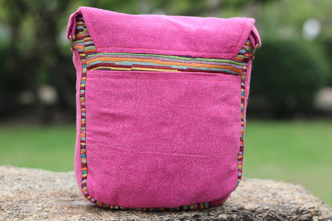 Tribal Crossbody Bag Hippie Messenger Bag Colorful Bag Pink Etsy