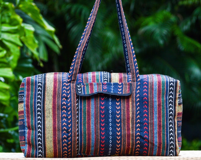 Colorful Duffle Bag Hippie Weekender Bag Boho Overnight Bag Etsy