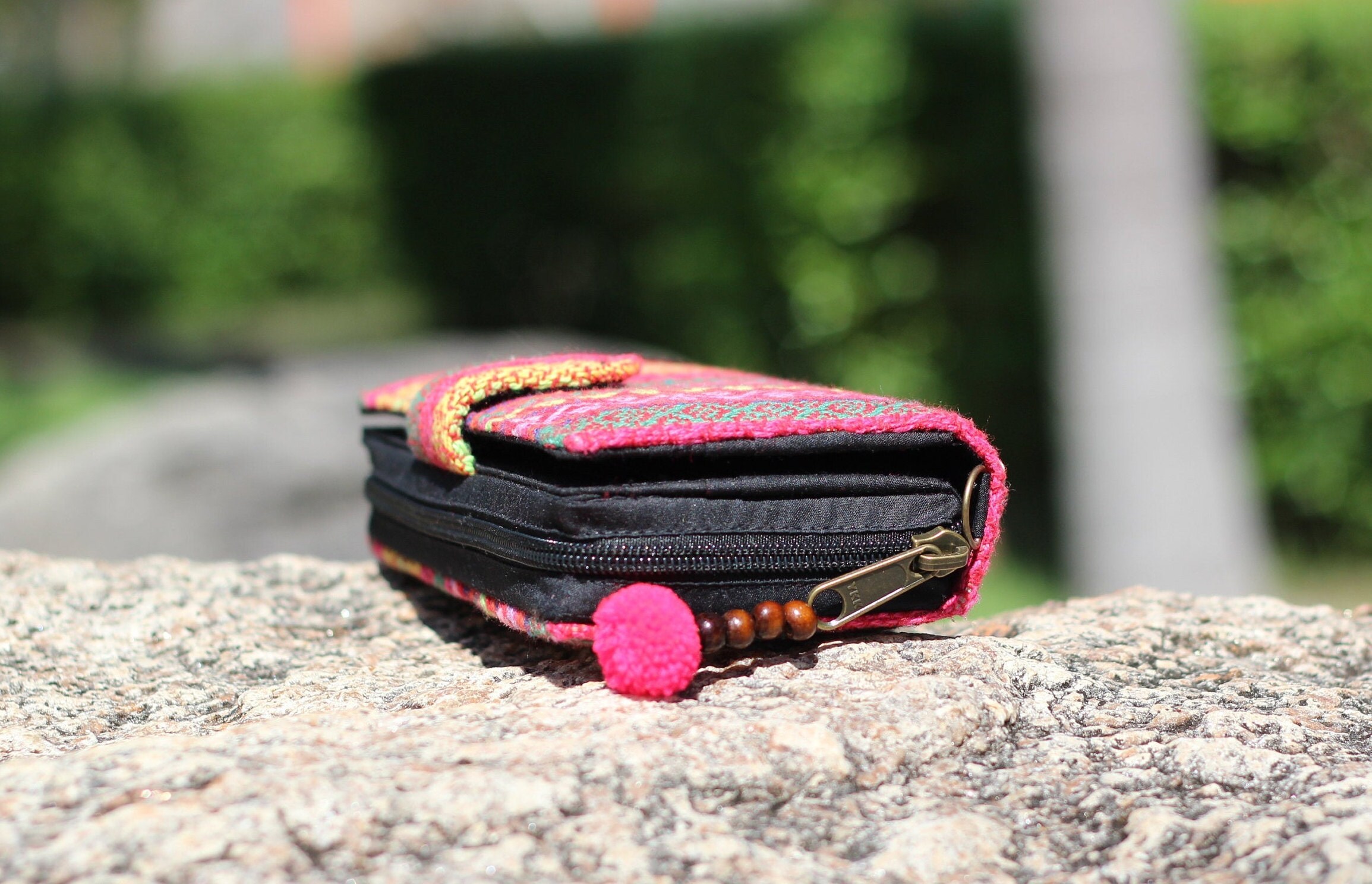 Card Wallet Striped Hippie Wallet Boho Wallet Womens BiFold Etsy