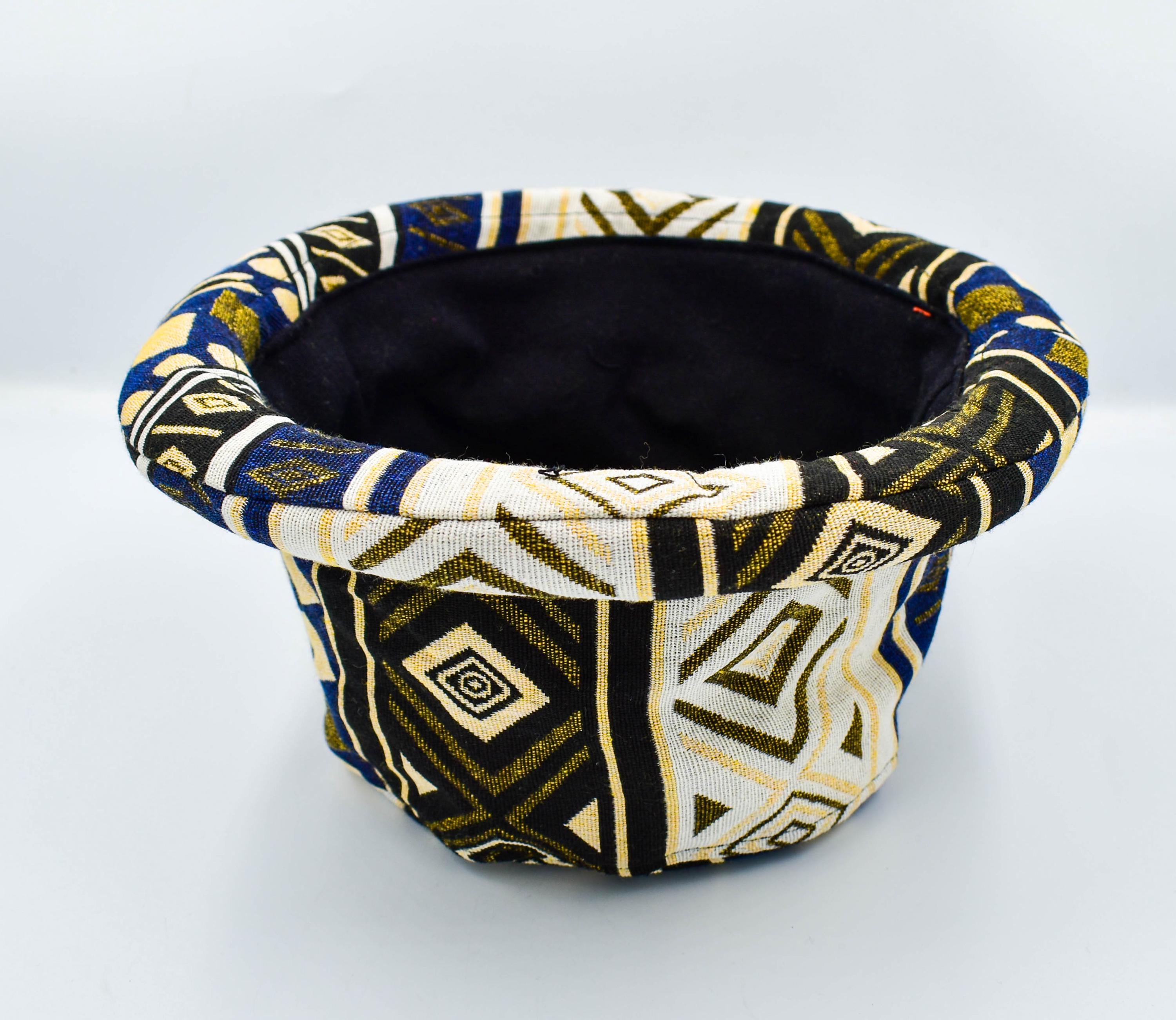 Aztec Roll Brim Bucket Hat: Thai Hill Tribe Fabric, Festival Hippie ...