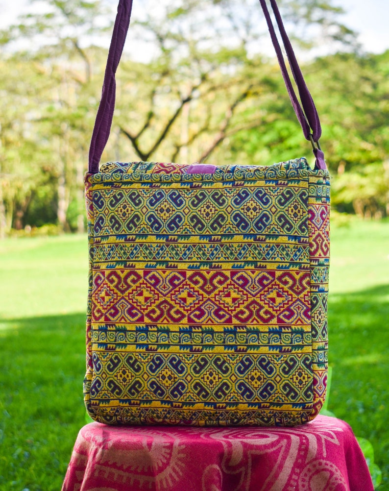 Crossbody Purse Geometric Bag Messenger Bag Colorful Etsy