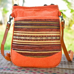Bolso bandolera, bolso pequeño, bolso bandolera hipster, bolso boho, bolso de viaje, bolso de pasaporte, regalo de Navidad, producto tailandés hecho a mano.