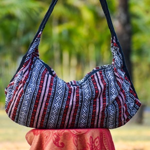 Weekender Seesack, Geometrische Tasche, Boho Reisetasche, Yoga Tasche, Hippie Duffel, Overnight Bag, Gym Bag, Boho Schultertasche, Bunt