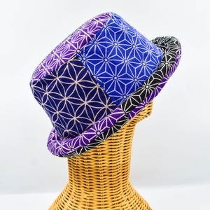 Cappello da pescatore patchwork: stile etnico boho, cotone tailandese, cappello da sole funky