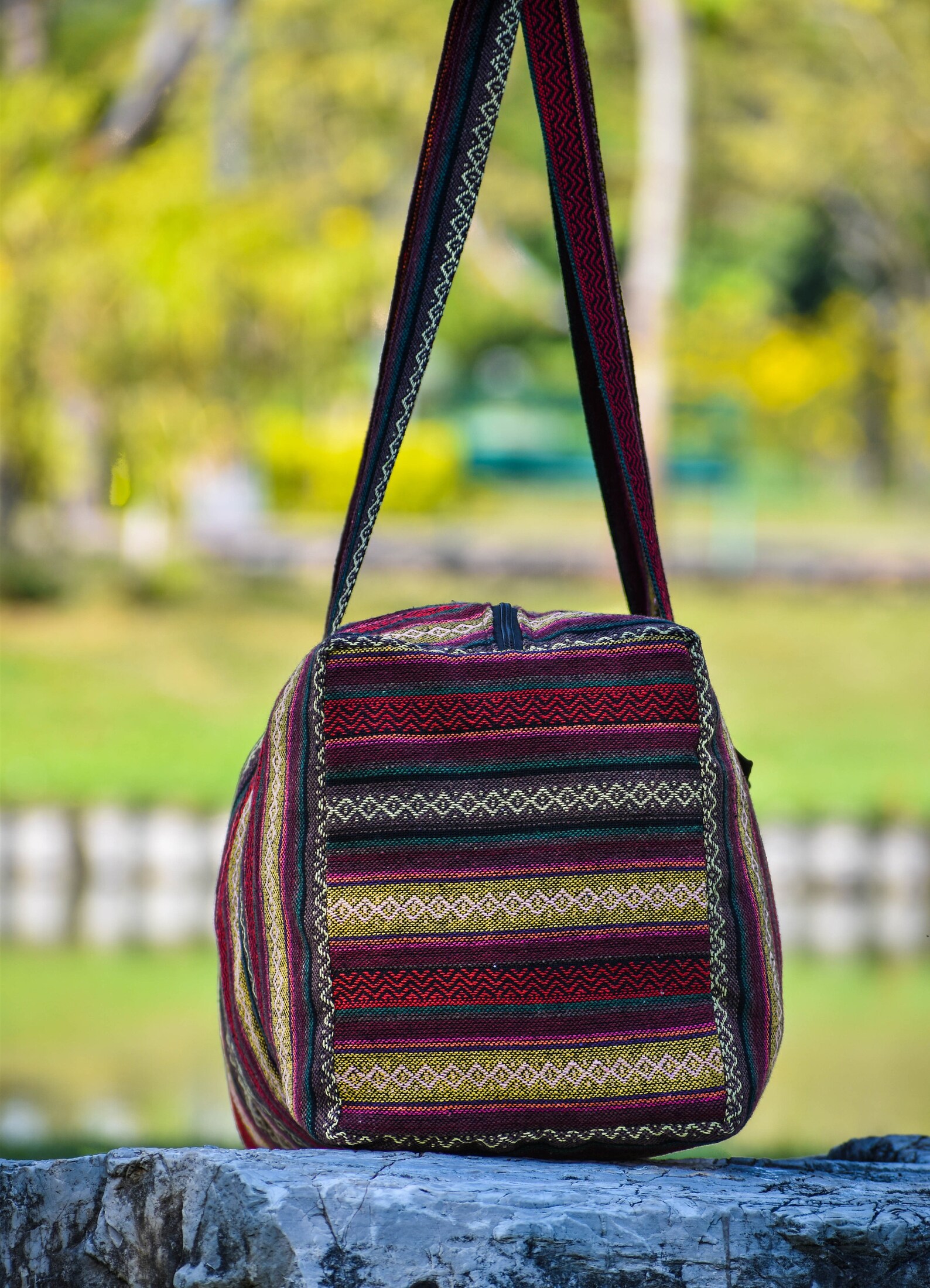 Colorful Duffle Bag Boho Weekender Bag Hippie Overnight Bag Etsy