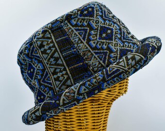 PRE-LOVED REVERSIBLE TWEED 70’s STYLE BUCKET HAT Hanna Hats Vintage Tweed Bucket Lined Donegal Ireland 100  main image 3