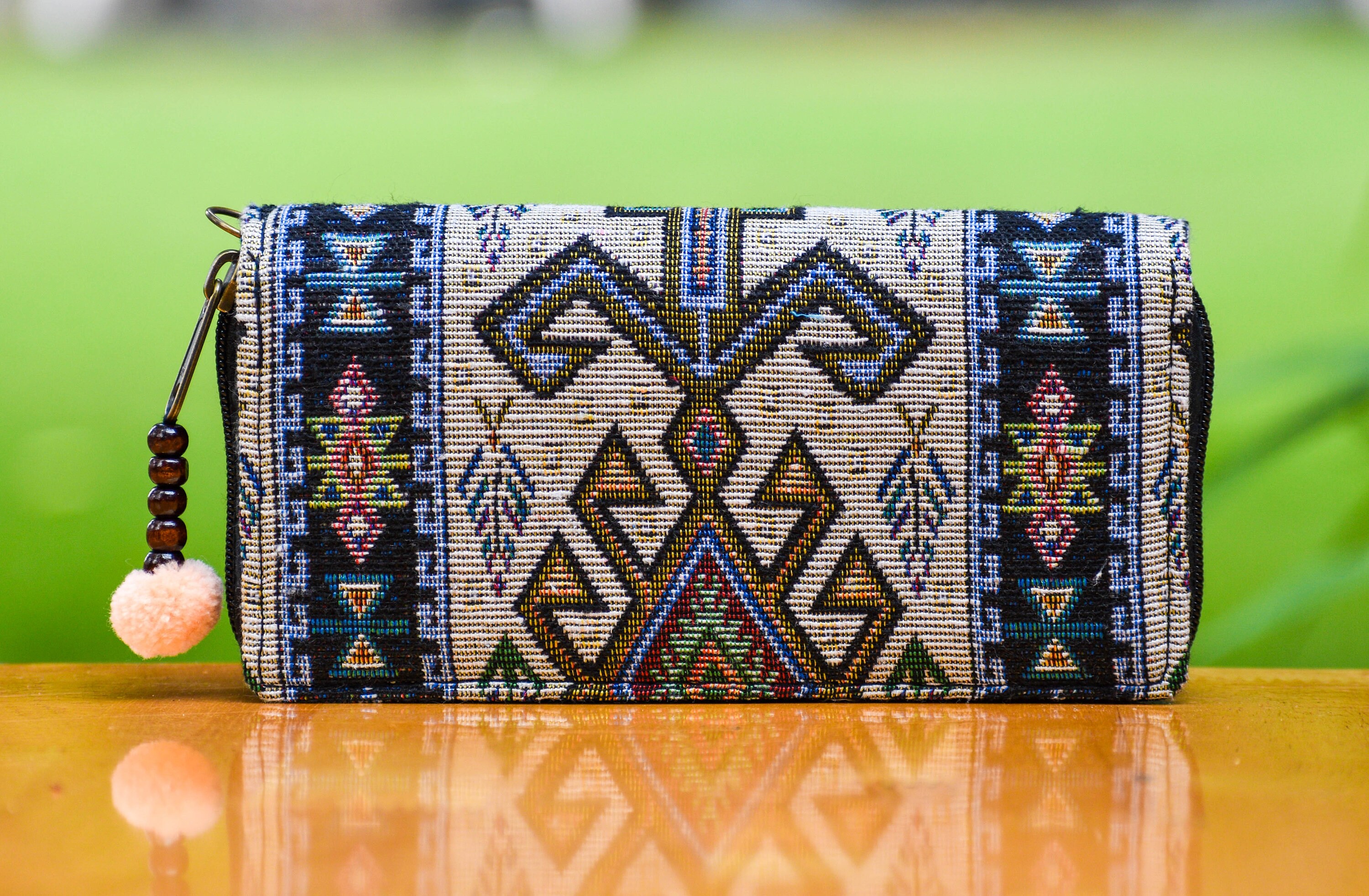 Boho Wristlet Travel Wallet Vintage Style fabric Boho Etsy