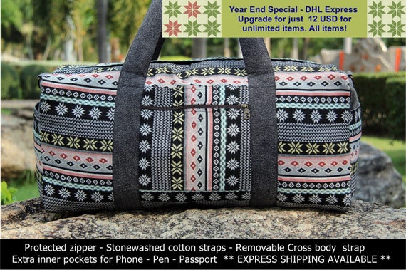 hippie duffle bag