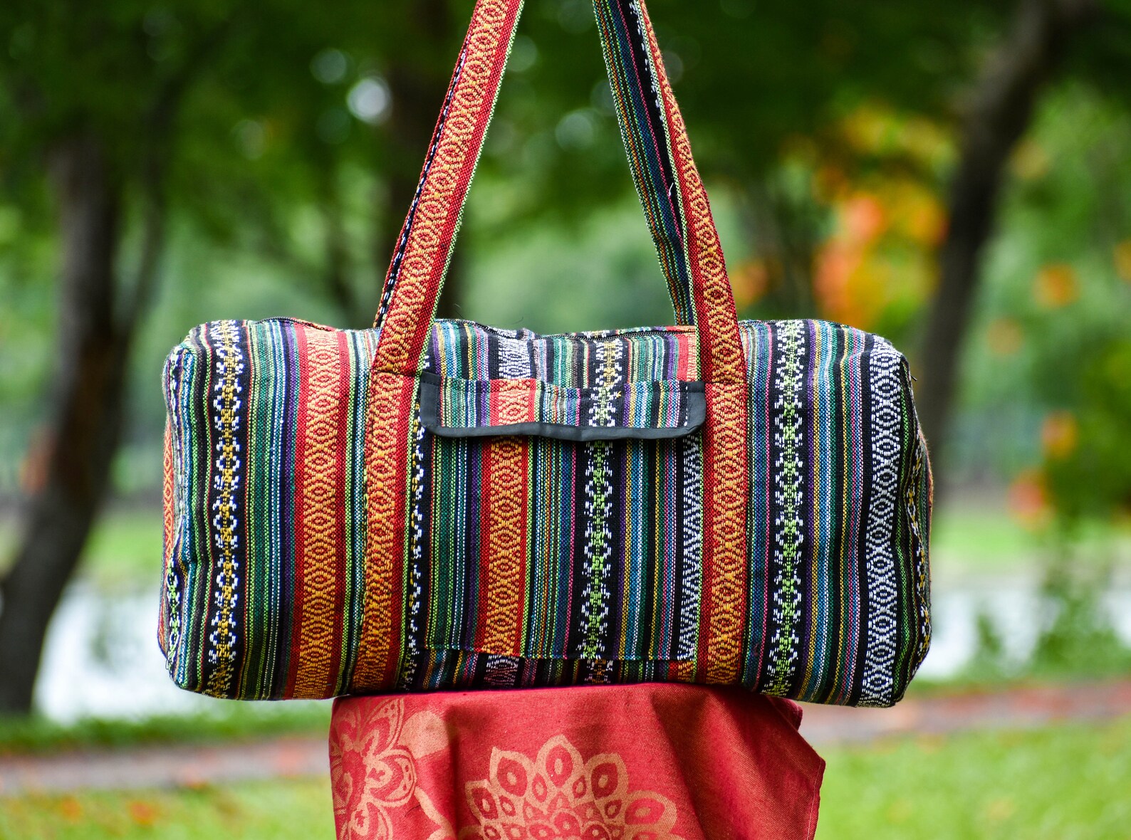 Weekender Bag Medium Sized Hippie Duffle Bag Boho Weekender Etsy