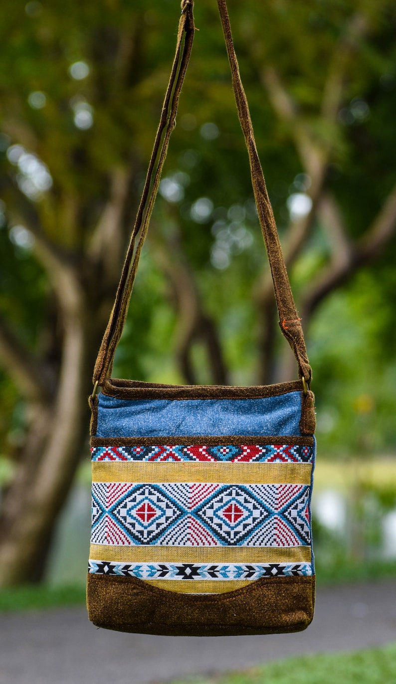 Vegan Crossbody Bag Crossbody Purse Woven Bag Tribal Bag Etsy