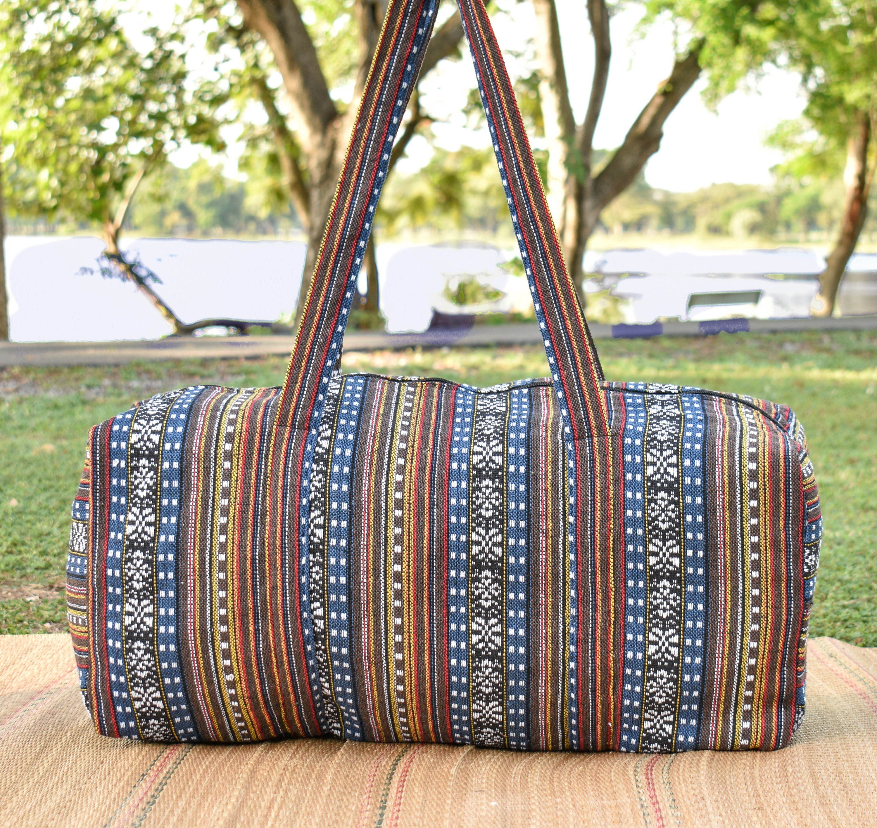 Duffle Bag Boho Overnight Bag Vegan Duffle Bag Hippie Etsy