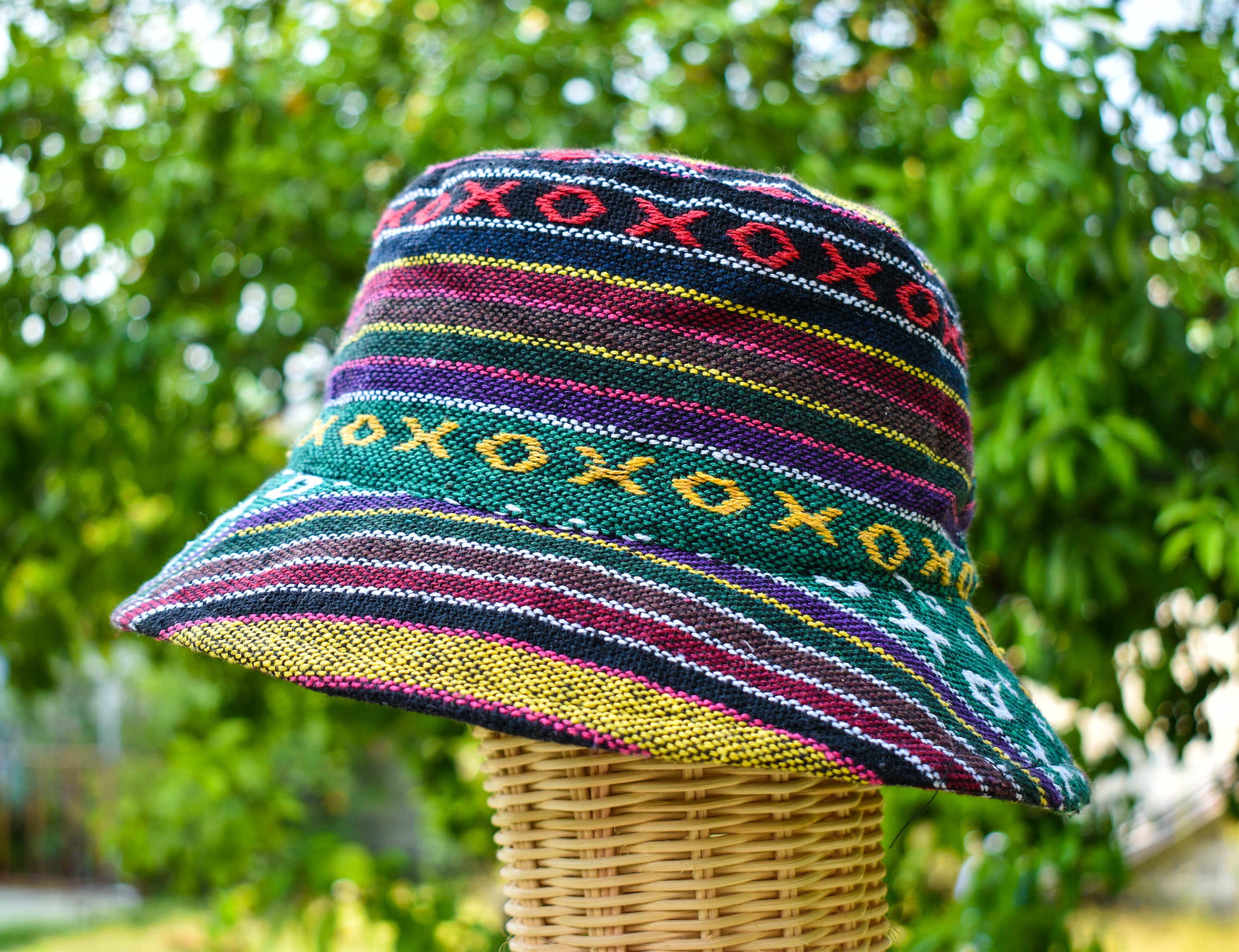 Colorful Bucket Hat Hippie Hat Skateboard Hat Floppy Hat Etsy
