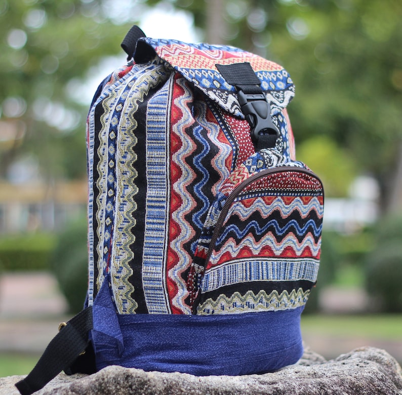 Funky Rucksack Hippie Backpack Lightweight Backpack Etsy