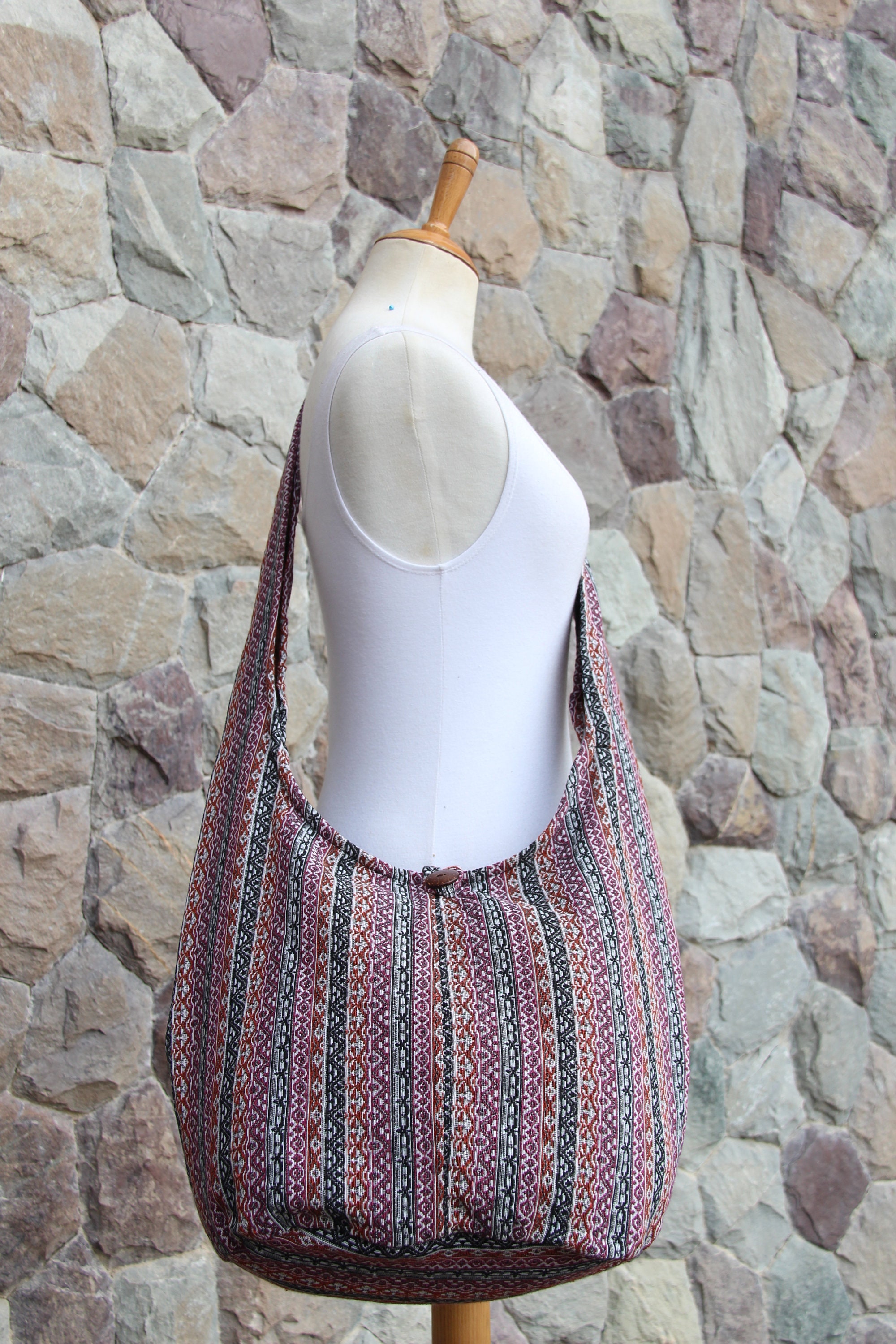 Handmade Hobo Bag Women&#39;s Sling Crossbody bag fabric | Etsy