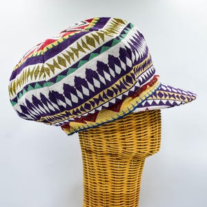 Rasta Dreadlock Hat: Rainbow Jamaican Style Boho, Bucket hat, Hat for long hair, Colorful Festival Hat, Hipster fashion