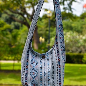 Sling Bag, Boho Bag, Colorful Geometric Tribal Style  display picture 2
