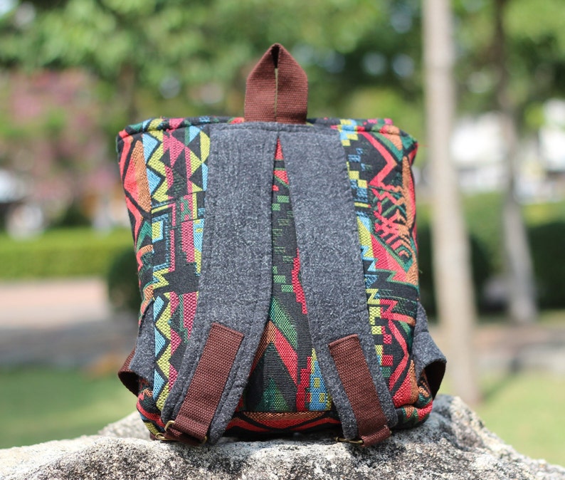 Colorful Backpack Purse Aztec Mayan Tribal Ethnic Native Etsy