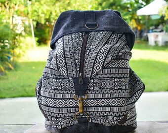 tribal print backpack