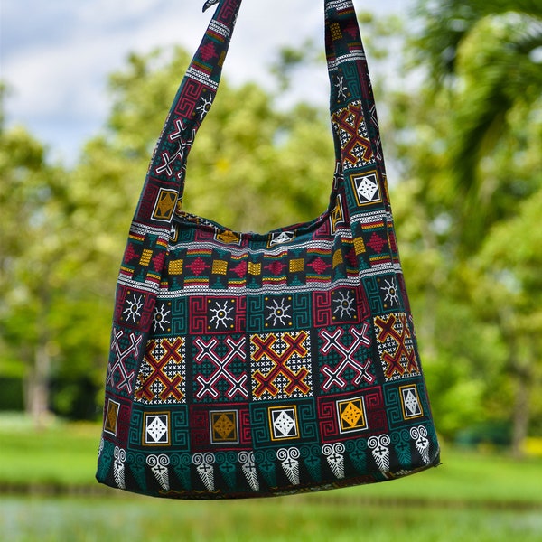 Sling Bag, Hippie Tie Up bag, Tribal Bag, Ethnic Bag, Travel Bag, Colorful  Bag, Hippie Bag, Shoulder Bag, Purse Bag, Crossbody Bag, Ethnic