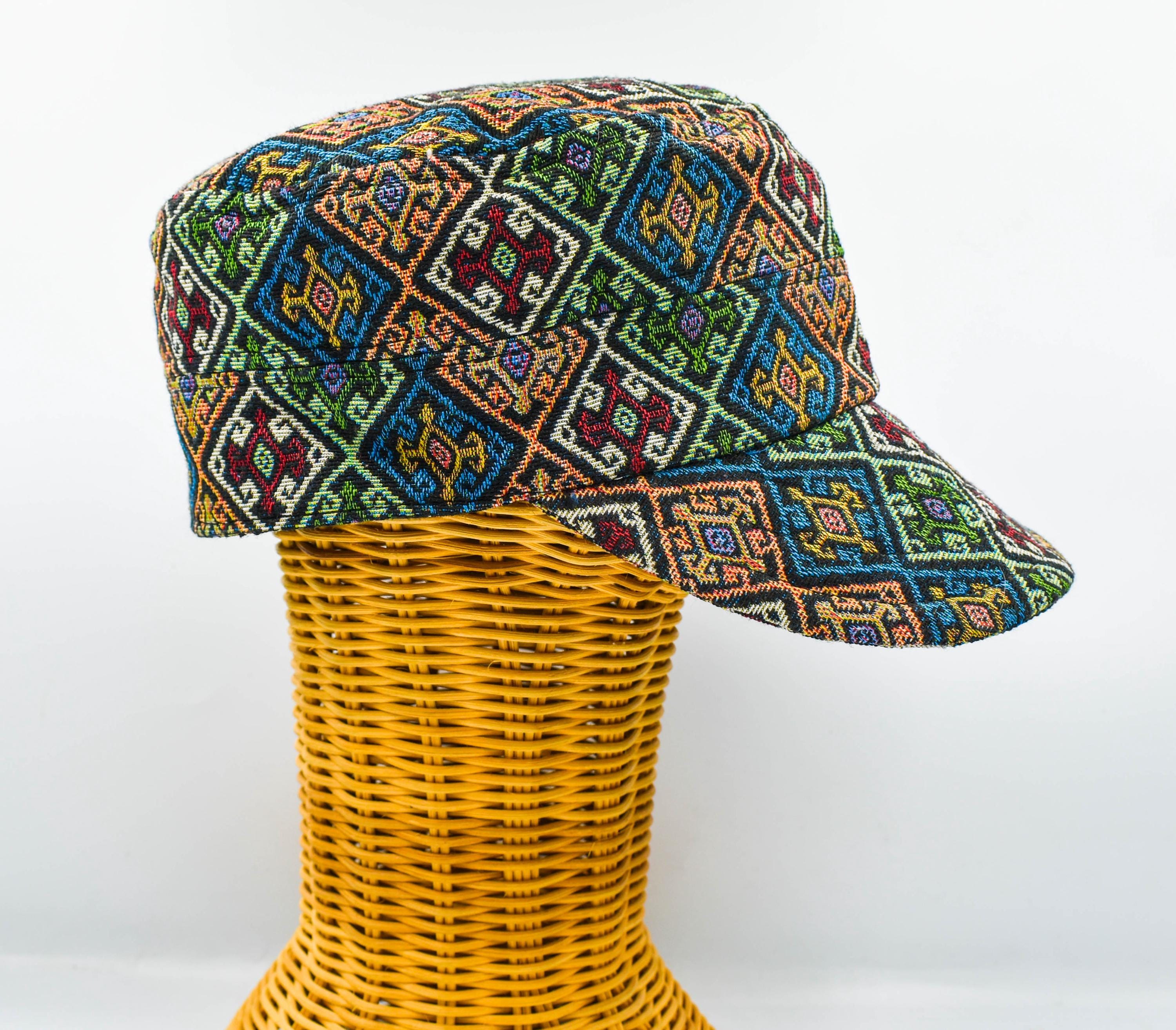 Rainbow Newsboy Cap - Etsy