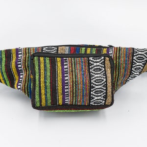 Hippie Fanny pack, Colorful Bum Bag, Vegan Fanny Pack, Utility Belt Bag, Hip Bag, Travel Waist Bag, Tribal Bum Bag, Thai Money Belt