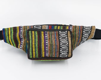 Hippie Fanny pack, Colorful Bum Bag, Vegan Fanny Pack, Utility Belt Bag, Hip Bag, Travel Waist Bag, Tribal Bum Bag, Thai Money Belt