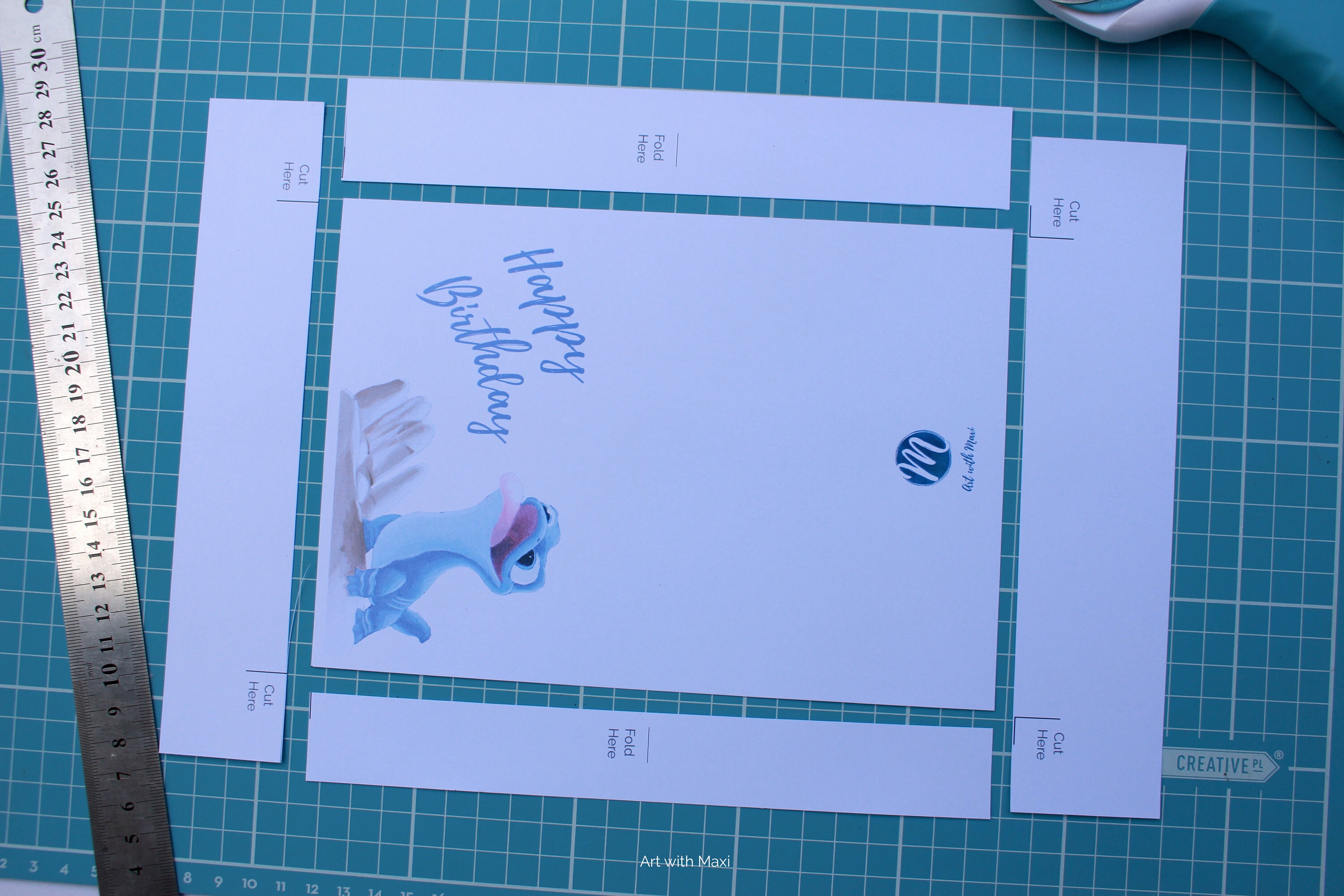 Salamander Birthday Card Printable Painted Cards - Etsy.de