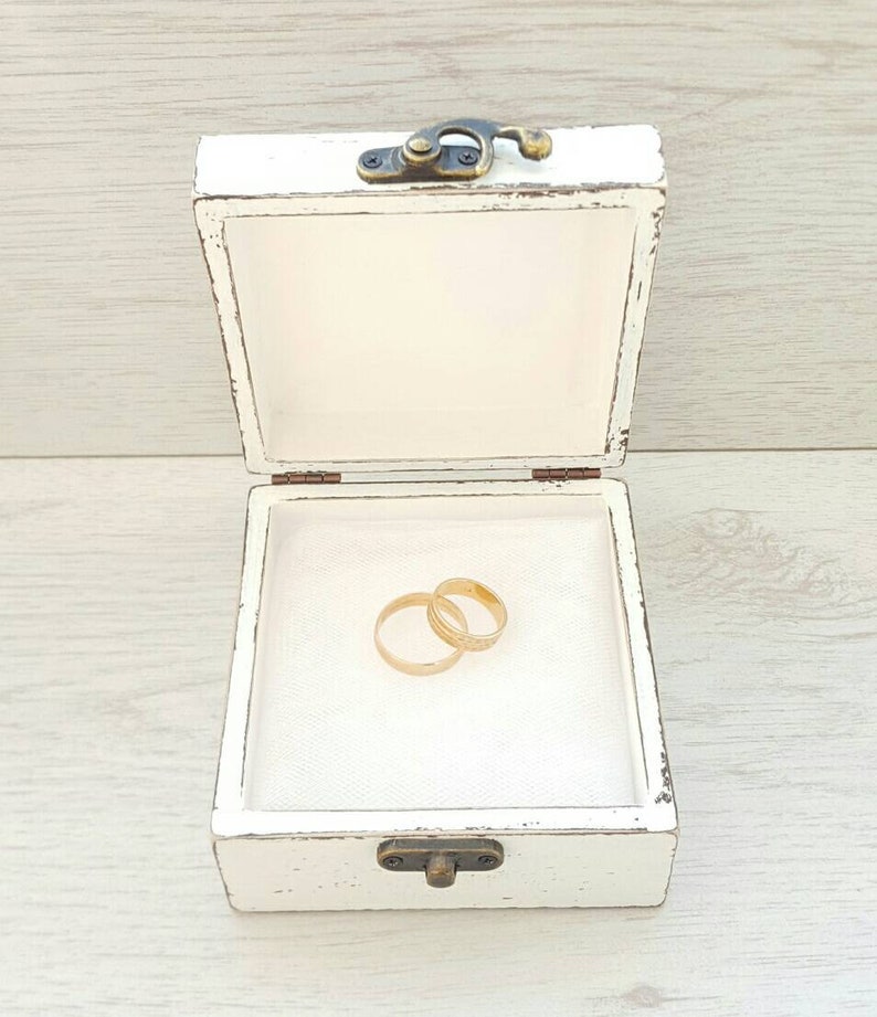 Custom wedding gift idea Decoupage jewelry box EngagementProposal wooden ring holder Personalized ring bearer box violet
