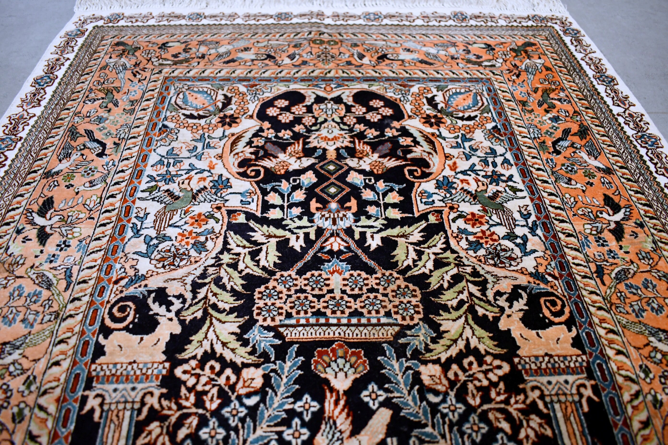 Luxury Silk Hereke rug Silk China Hereke rug Chinese Silk Etsy