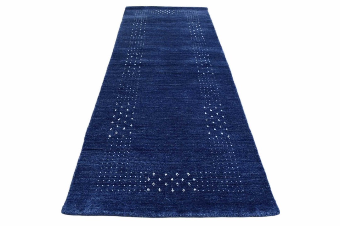 Dark Beauty Dark Blue Runner Rug Long Blue Runner Modern Etsy