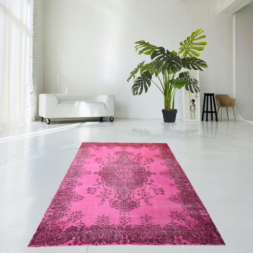 Superior Pink Beauty, Incredible Pink Rug, Vintage Pink Carpet ...